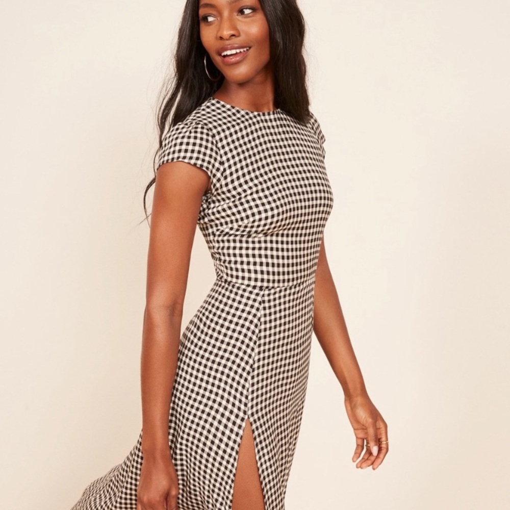 Reformation Gavin Dress in Checkers